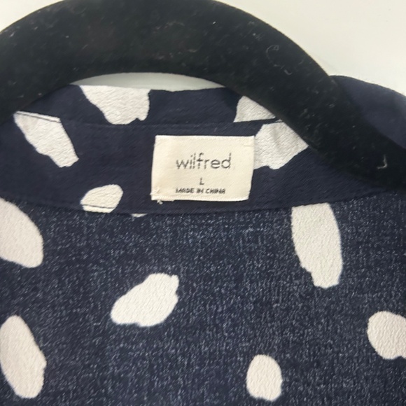 Wilfred Navy and White Spotted Maxi Dress - Picture 5 of 5